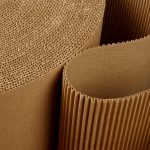 Roll of wavy corrugated